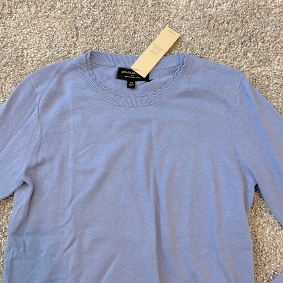 NWT Banana Republic Factory Women’s Light Blue Crewneck Sweater - XS - Picture 2 of 4